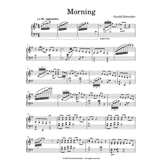 Morning - Piano Sheet Music