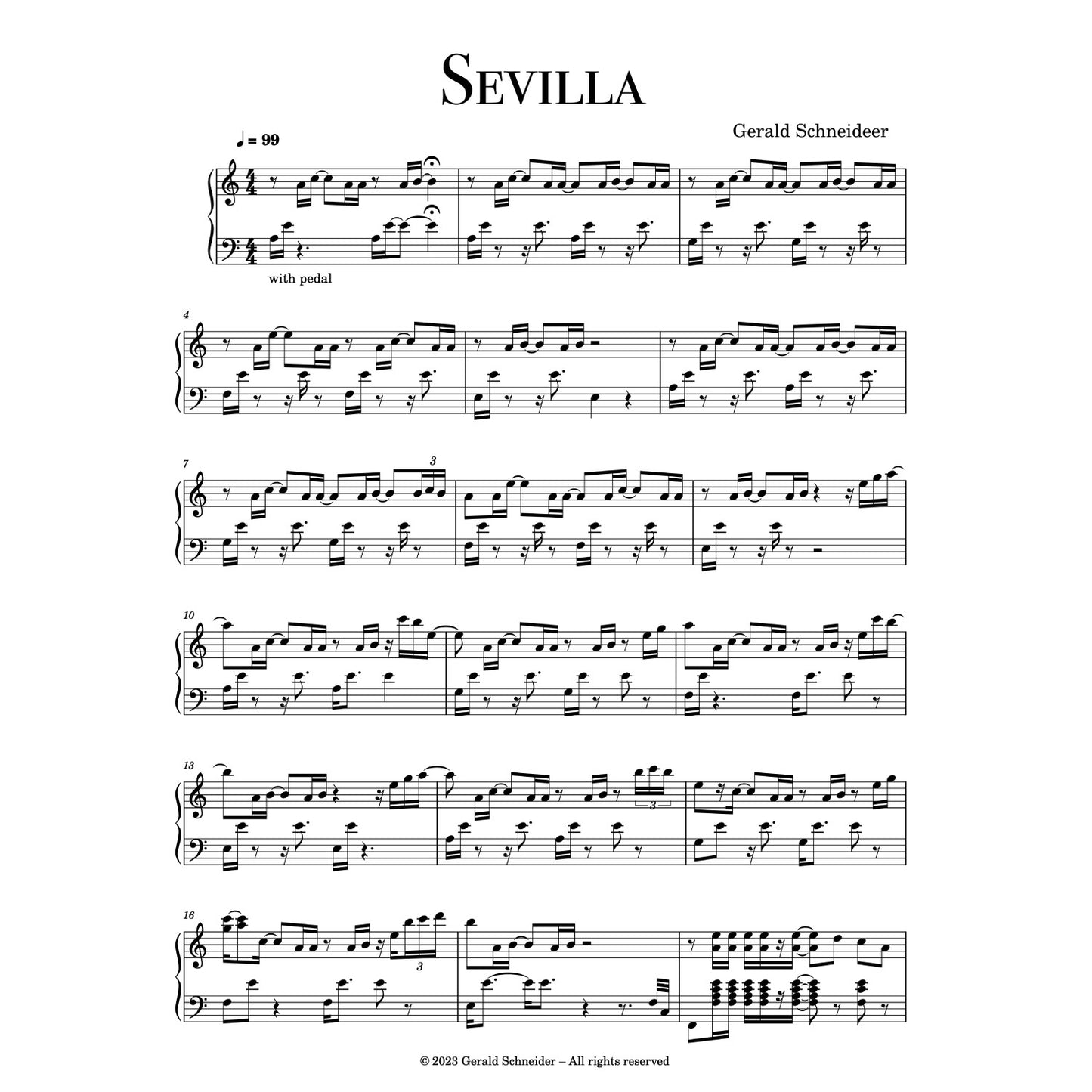 Sevilla - Piano Sheet music