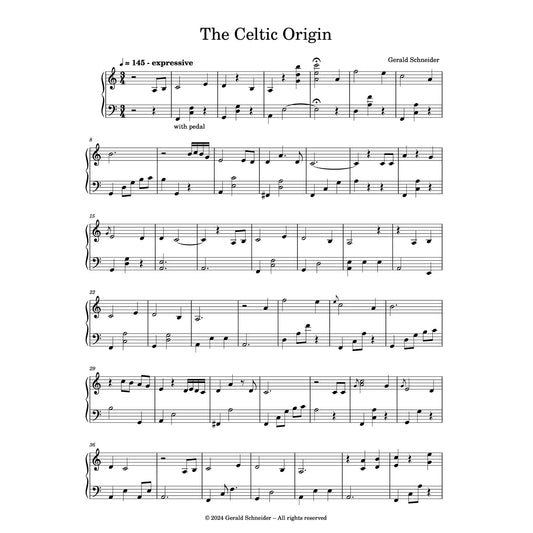 The Celtic Origin - Piano Sheet Music