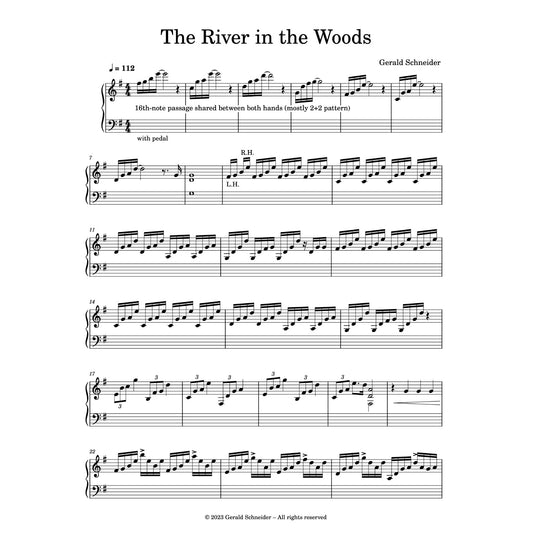 The River in the Woods – Piano Sheet Music